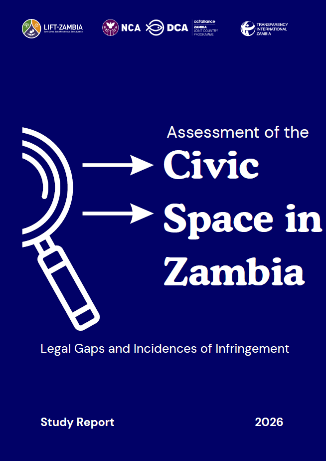 Assessment of the Civic Space in Zambia study report cover